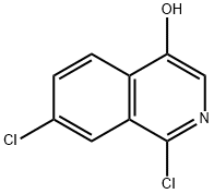1,7-dichloroisoquinolin-4-ol Struktur