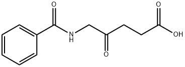 5-ベンズアミド-4-オキソペンタン酸 化学構造式