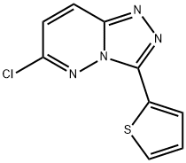 6-Chloro-3-thiophen-2-yl-[1,2,4]triazolo[4,3-b]pyridazine Struktur