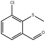 3-Chloro-2-(methylsulfanyl)benzaldehyde, 1033574-03-6, 结构式