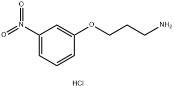 3-(3-硝基苯氧基)丙胺盐酸盐 结构式