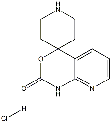 螺[哌啶-4,4'-吡啶并[2,3-D][1,3]噁嗪]-2'(1'H)-酮盐酸盐 结构式