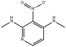 N2,N4-二甲基-3-硝基吡啶-2,4-二胺 结构式