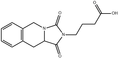 4-(1,3-Dioxo-1,5,10,10a-tetrahydro-imidazo[1,5-b]isoquinolin-2-yl)-butyric acid Struktur