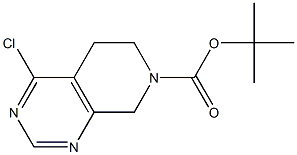 tert-Butyl 4-chloro-5,6-dihydropyrido[3,4-d]pyrimidine-7(8H)-carboxylate Structure