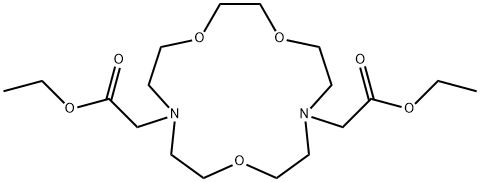 diethyl 2,2'-(1,4,10-trioxa-7,13-diazacyclopentadecane-7,13-diyl)diacetate Structure