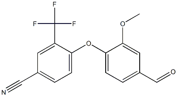 4-(4-formyl-2-methoxyphenoxy)-3-(trifluoromethyl)benzonitrile