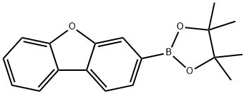 2-(二苯并[B,D]呋喃-3-基)-4,4,5,5-四甲基-1,3,2-二氧杂硼烷,1056113-50-8,结构式