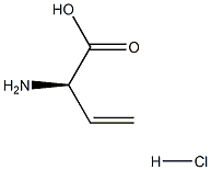 (R)-2-アミノブト-3-エン酸塩酸塩 化学構造式
