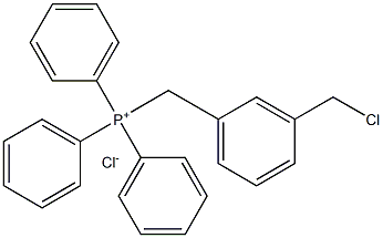 (3-Chloromethylbenzyl)triphenylphosphonium chloride 化学構造式