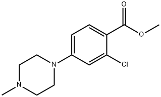 2-氯-4-(4-甲基-1-哌嗪基)苯甲酸甲酯 结构式