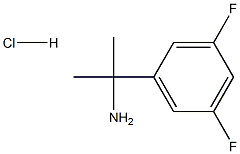 2-(3,5-ジフルオロフェニル)プロパン-2-アミン塩酸塩 化学構造式