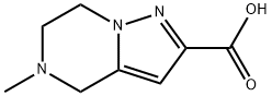 5-methyl-4,5,6,7-tetrahydropyrazolo[1,5-a]pyrazine-2-carboxylic acid Structure