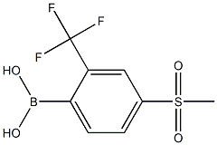 4-(Methylsulfonyl)-2-(trifluoromethyl)phenylboronic acid Structure