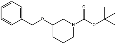 tert-butyl 3-(benzyloxy)piperidine-1-carboxylate Structure