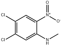 4,5-二氯-N-甲基-2-硝基苯胺, 107342-18-7, 结构式