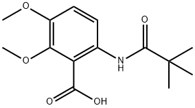 2,3-dimethoxy-6-pivalamidobenzoic acid Structure