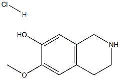 7-Isoquinolinol,1,2,3,4-tetrahydro-6-methoxy-,hydrochloride Struktur