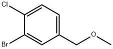 2-溴-1-氯-4-甲氧基甲基苯 结构式