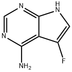 5-Fluoro-7H-pyrrolo[2,3-d]pyrimidin-4-amine Struktur