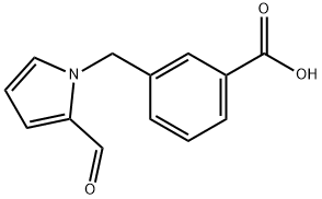 3-[(2-Formyl-1H-pyrrol-1-yl)methyl]benzoic acid Structure