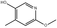 5-Hydroxy-2-methoxy-4-methylpyridine 化学構造式