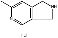 6-甲基-2,3-二氢-1H-吡咯并[3,4-C]吡啶二盐酸盐,108989-52-2,结构式