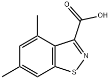 4,6-Dimethylbenzo[d]isothiazole-3-carboxylic acid 结构式