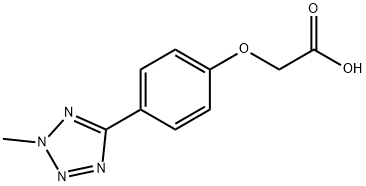 [4-(2-methyl-2H-tetrazol-5-yl)phenoxy]acetic acid Struktur