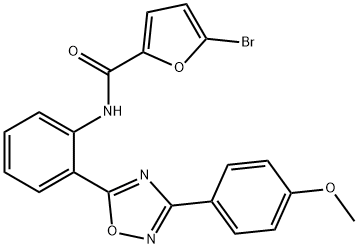 5-bromo-N-{2-[3-(4-methoxyphenyl)-1,2,4-oxadiazol-5-yl]phenyl}-2-furamide Structure