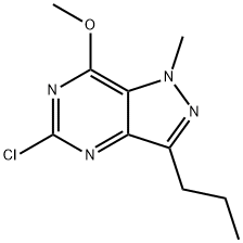 5-Chloro-7-methoxy-1-methyl-3-propyl-1H-pyrazolo[4,3-d]pyrimidine Struktur