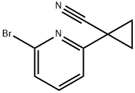 1-(6-bromopyridin-2-yl)cyclopropanecarbonitrile Struktur