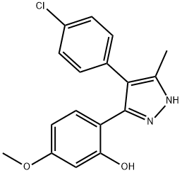 2-[4-(4-chlorophenyl)-5-methyl-1H-pyrazol-3-yl]-5-methoxyphenol|