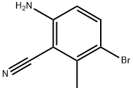 6-氨基-3-溴-2-甲基苄腈,110127-09-8,结构式