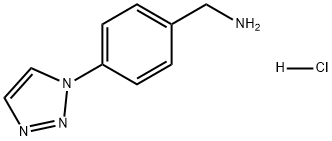 Benzenemethanamine, 4-(1H-1,2,3-triazol-1-yl)-, hydrochloride (1:1)|1107632-55-2