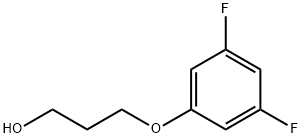 (3,5-二氟苯氧基)-1-丙醇, 1111086-20-4, 结构式