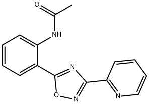 N-{2-[3-(pyridin-2-yl)-1,2,4-oxadiazol-5-yl]phenyl}acetamide 结构式