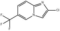 2-クロロ-6-(トリフルオロメチル)イミダゾ[1,2-A]ピリジン 化学構造式