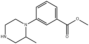 methyl 3-(2-methylpiperazin-1-yl)benzoate Structure