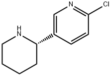 5-((2S)(2-ピペリジル))-2-クロロピリジン 化学構造式