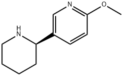 (R)-2-甲氧基-5-(哌啶-2-基)吡啶,1134621-24-1,结构式