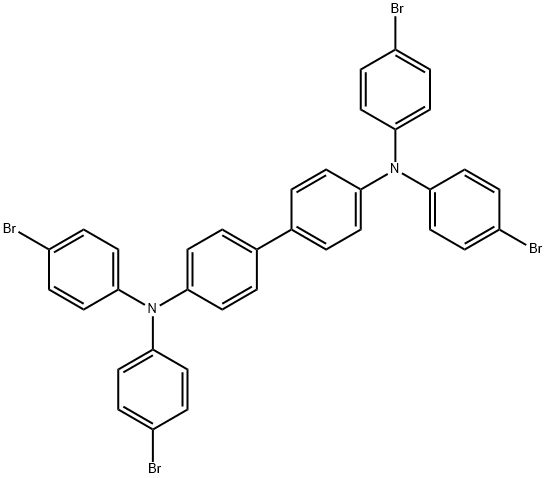 N4,N4,N4',N4'-四(4-溴苯基)-[1,1'-联苯]-4,4'-二胺,113664-24-7,结构式