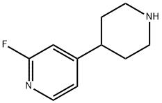 2-Fluoro-4-(piperidin-4-yl)pyridine dihydrochloride Struktur