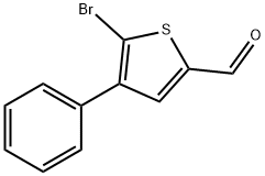 4-苯基-5-溴噻吩-2-甲醛, 1138326-95-0, 结构式