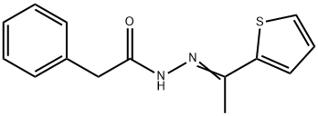 2-phenyl-N'-[1-(2-thienyl)ethylidene]acetohydrazide 结构式
