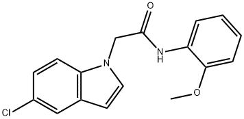 2-(5-chloro-1H-indol-1-yl)-N-(2-methoxyphenyl)acetamide Struktur