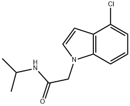 2-(4-chloro-1H-indol-1-yl)-N-(propan-2-yl)acetamide 结构式