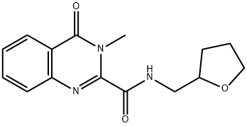 3-methyl-4-oxo-N-(tetrahydrofuran-2-ylmethyl)-3,4-dihydroquinazoline-2-carboxamide|