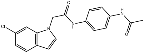 1144494-98-3 N-[4-(acetylamino)phenyl]-2-(6-chloro-1H-indol-1-yl)acetamide