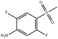 2,5-Difluoro-4-(methylsulfonyl)aniline Struktur